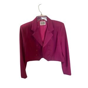 Vintage Bill Blass wool cropped coat M